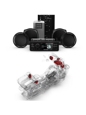 ROCKFORD Audio Kit HD9813SGU-STAGE2 (Radio+4-SPK+Amp) for Harley-Davidson® Electra Glide™ Ultra 1998-2013
