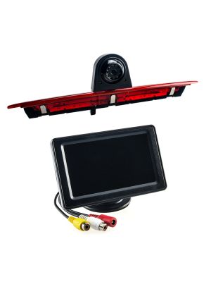 Set: reversing camera 3rd brake light + stand-alone monitor 10.9 cm (4.3 inches) for Ford Transit / Transit Custom from 2012 (not suitable for vehicles with gullwing doors) 