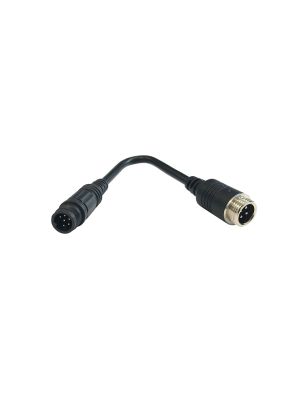 Reversing camera adapter cable for CAMOS system cable from 4PIN Aviation cable (plug) to 6PIN CAMOS (plug) 