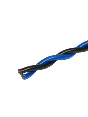 Speaker cable OFC twisted 1m, 20AWG (0.75mm²), blue/blue-black