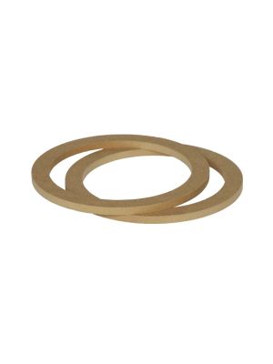 MDF spacer rings for 13cm speakers, 12mm high, solid 