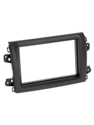 maxxcount 2DIN radio mount (matt black) for Fiat Ducato from 2021, suitable for sheet metal frames with 113mm installation height