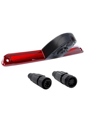 maxxcount mobile home dual reversing camera in 3rd brake light, kit for VW Crafter and Mercedes Sprinter (Waeco/Dometic system cable with 6-pin screw connection) 