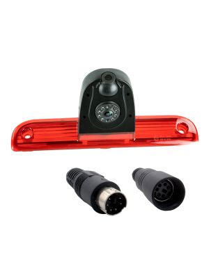 maxxcount motorhome dual reversing camera in 3rd brake light, kit for Fiat Ducato 2006-2021 (Waeco/Dometic system cable with 6-pin connector) 