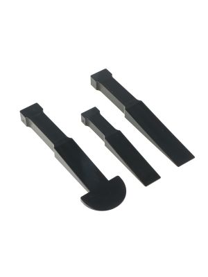 3-piece set of plastic assembly levers for dismantling panels, trim strips, clips etc., hard version