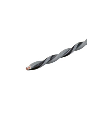 Speaker cable twisted 1m, 16GA (1.5mm²), gray / gray-black