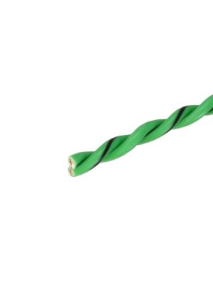 Speaker cable twisted 1m, 16GA (1.5mm²), green / green-black