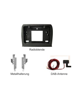 Dynavin DVN-APTDC radio cover with mounting brackets for Fiat Ducato without factory radio 