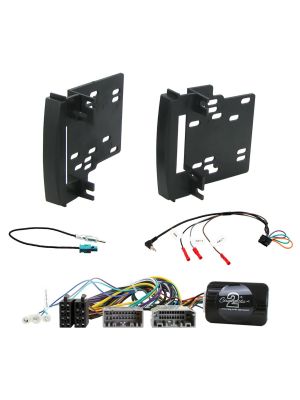 Connects2 CTKCH02 2DIN installation kit including steering wheel remote control adapter for Chrysler, Dodge 2007-2012