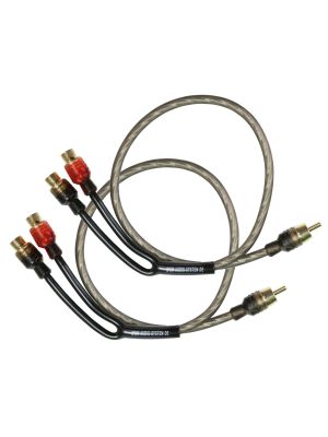 AUDIO SYSTEM Z-EVO YR Cinch Y adapter (1 plug ></picture> 2 sockets) splitter 50cm (pair)