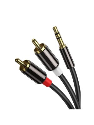 maxxcount Premium 3.5mm jack RCA Y-cable (pcs.-2x pcs.) 2m