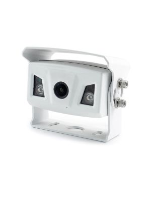 AMPIRE KIP200-WHI rear view camera 160° with night vision & microphone, IP69K, white 