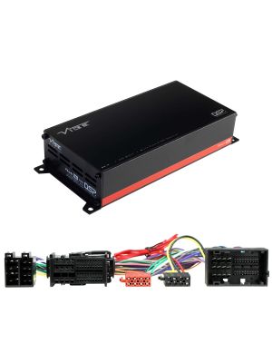 VIBE POWERBOX65.4-8MDSP-FIAT1 4-channel 260W micro amplifier Class D with 8-channel DSP for Alfa Romeo, Citroen, Dodge, Fiat, Jeep, Opel, Peugeot 