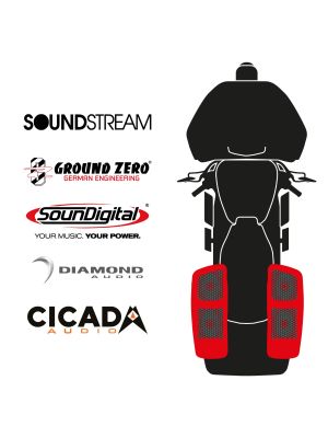 maxxcount BIKE SoundKit 4RRL/OEM/RG98+ passend für Harley-Davidson® Road Glide™ ab 1998
