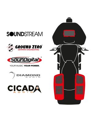 maxxcount BIKE SoundKit 4RRL/MSR/RG98+ passend für Harley-Davidson® Road Glide™ ab 1998