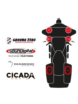 maxxcount BIKE SoundKit 4F2RLA/OEM/CVOSG14+ suitable for Harley-Davidson® CVO™ Street Glide™ / other 5x7