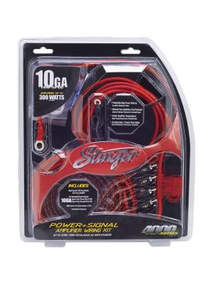 Stinger SK46101 amplifier connection kit OFC 4000 Series 300 Watt / 30A / 10 Gauge (6mm²)
