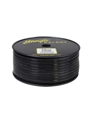 Stinger SELECT SSVLS122B 12GA (4mm²) Black Speaker Wire 76,2m (250 ft) roll, CCA