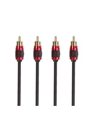 Stinger XI2420 4-channel RCA interconnect for amplifier sets 6m X2 series