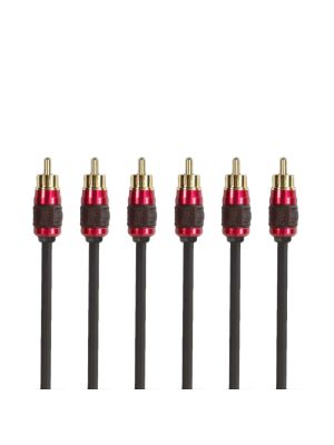 Stinger XI269 6-channel RCA interconnect for amplifier sets 2,7m X2 series