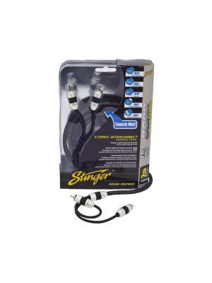 Stinger SI8220 2-channel RCA interconnect for Stinger amplifier sets 6m