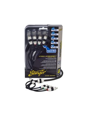 Stinger SI8417 4-channel RCA interconnect for Stinger amplifier sets 5,1m