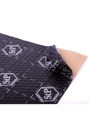 StP Black Silver Door Pack Vibration-Damping Material 20 Sheets à 375x265mm = 1,98m², thickness: 1,8mm