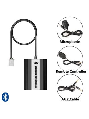 Bluetooth + USB + AUX adapter with wired remote control for Toyota, Lexus 6+6pin 