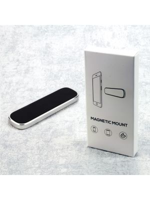 Universal magnetic mobile phone holder smartphone design mount, silver