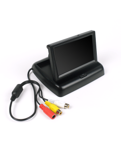 EN Kleiner flexibler Stand-Alone-Monitor zum einfachen Auf- und Zuklappen inklusive Anschluss für Strom- sowie Videokabel
