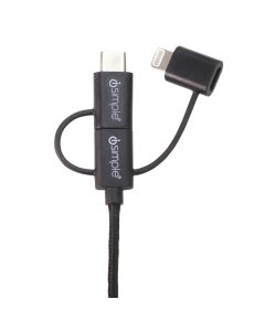 iSimple IS9406BK 3in1 uLinx Charging Cable USB Type C / microUSB / Lightning&gt; USB, 1m, black 