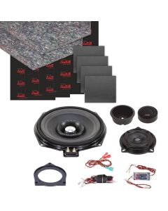 maxxcount SoundPack for BMW E- / F- / G-Series with 200mm woofer (Front/Woofer)