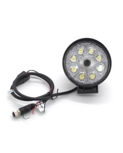 Surface camera with 8 LED work lights for night vision (color) 