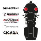maxxcount BIKE SoundKit 2F/OEM/RG14+ suitable for Harley-Davidson® Road Glide™ from 2014