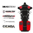 maxxcount BIKE SoundKit 2F2R8RL/OEM/SG14+ OEM suitable for Harley-Davidson® Street Glide™ from 2014