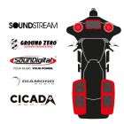 maxxcount BIKE SoundKit 2F4RRL/MSR/SG98+ suitable for Harley-Davidson® Street Glide™ from 1998