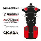 maxxcount BIKE SoundKit 2F2RRL/OEM/SG14+ suitable for Harley-Davidson® Street Glide™ from 2014 with factory radio