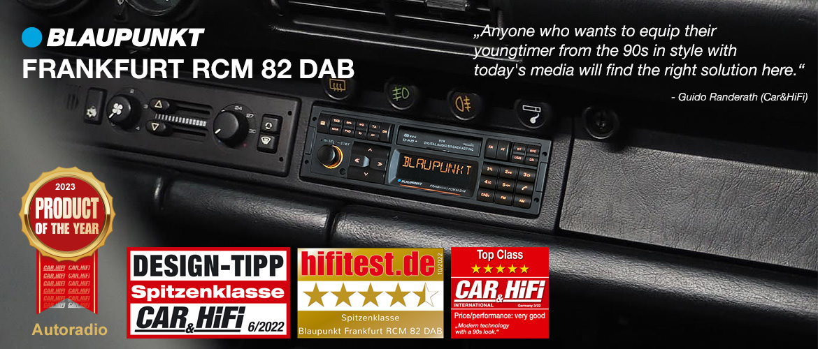 Blaupunkt FRANKFURT RCM 82 DAB Youngtimer Car stereo now available by maxxcount!