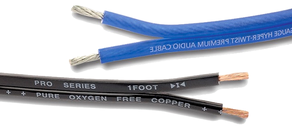 Stinger SHW516B speaker cable 1m, 16GA (1,5mm²), blue